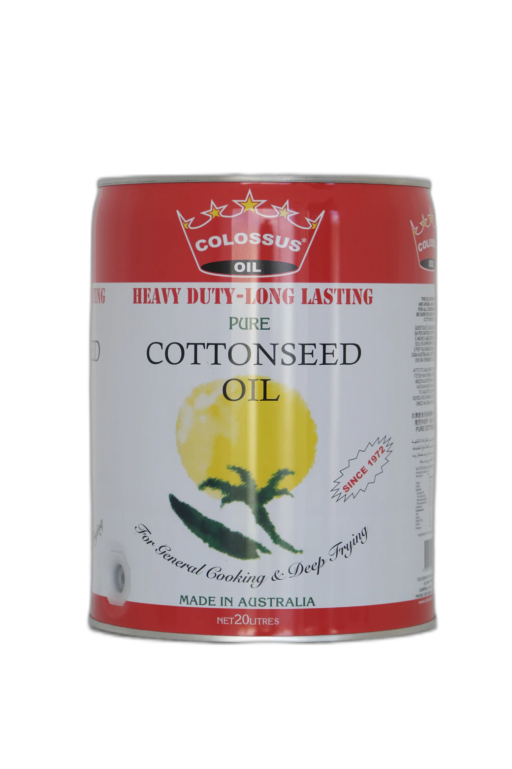 Colossus Cottonseed Oil 20L